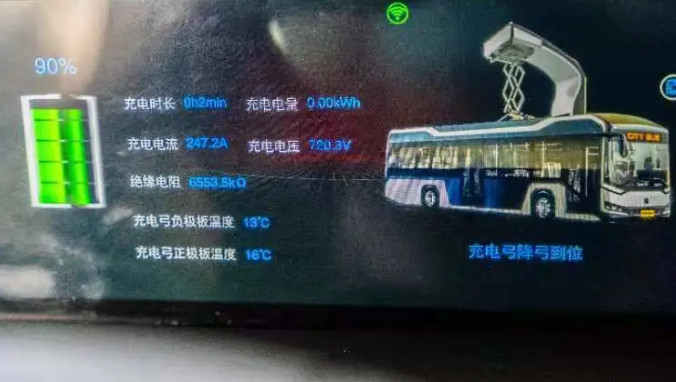 超級電容用于公交車，充電7分鐘，開行40公里